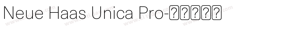 Neue Haas Unica Pro字体转换